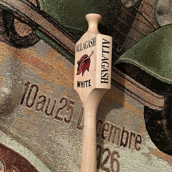 ALLAGASH BREWING COMPANY Wooden Beer Tap Handle 11” Free Shipping - Picture 3 of 6